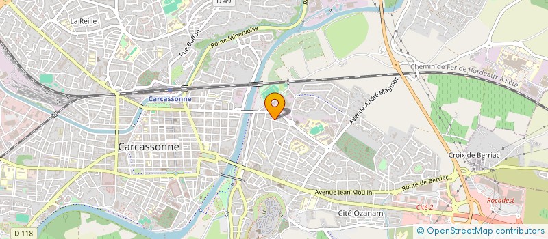 localisation de l'entreprise LES NINES ROSES à CARCASSONNE