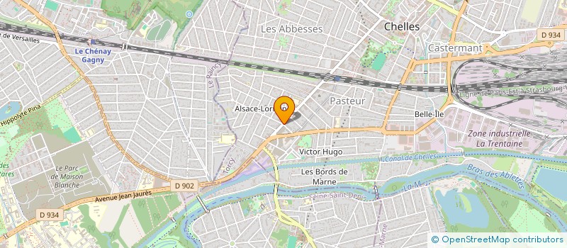 localisation de l'entreprise LES NOCES DE L'ORIENT  CHELLES