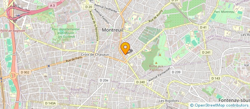 localisation de l'entreprise LES NOCES DE QANA à MONTREUIL