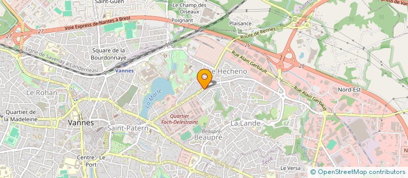 localisation de l'entreprise LES NOCES DES SIX TAROTS à VANNES