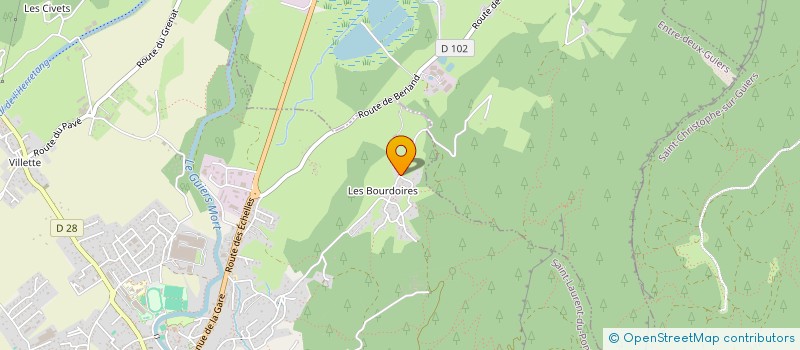 localisation de l'entreprise LES NOCES GEEKS  SAINT-LAURENT-DU-PONT