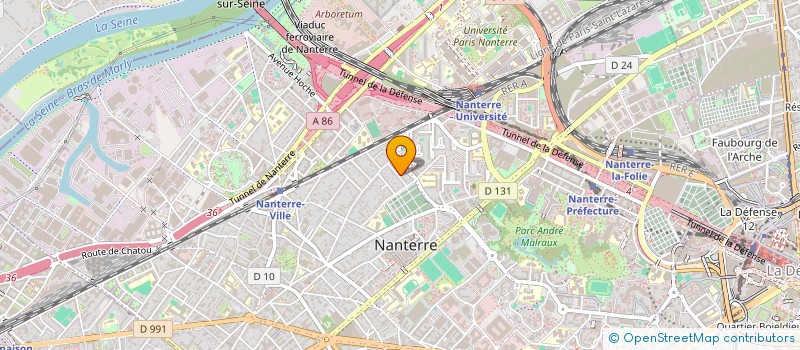 localisation de l'entreprise LES NOCTAMBULES à NANTERRE