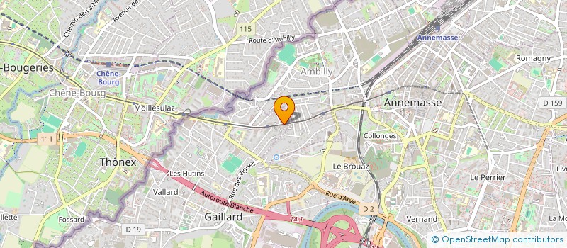 localisation de l'entreprise LES NOCTAMBULES SARL  GAILLARD