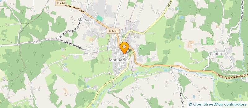 localisation de l'entreprise LES NOCTAMBURLESQUES  MONPAZIER