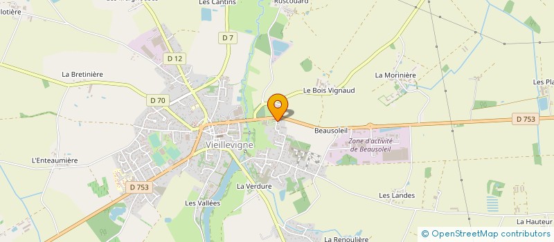localisation de l'entreprise LES NOELLES à VIEILLEVIGNE