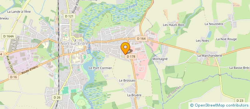 localisation de l'entreprise LES NOELLES  NORT-SUR-ERDRE
