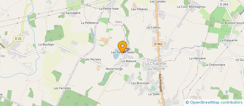 localisation de l'entreprise LES NOES à LA CHAPELLE-AU-MOINE