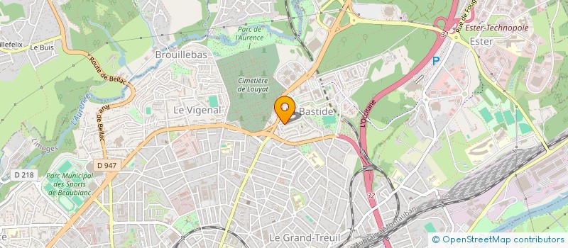 localisation de l'entreprise LES NOIRAUDES à LIMOGES