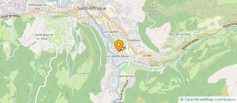 localisation de l'entreprise LES NOISETIERS  SAINT-AFFRIQUE