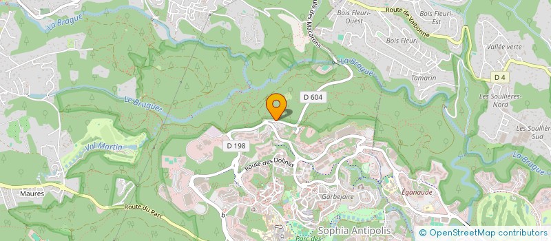 localisation de l'entreprise LES NOISETIERS  VALBONNE