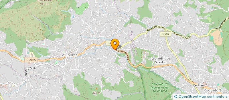 localisation de l'entreprise LES NOISETIERS  LE ROURET