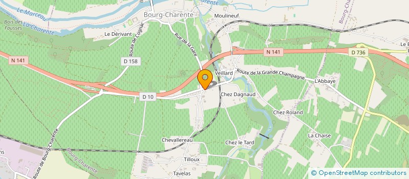 localisation de l'entreprise LES NOISETIERS à BOURG-CHARENTE
