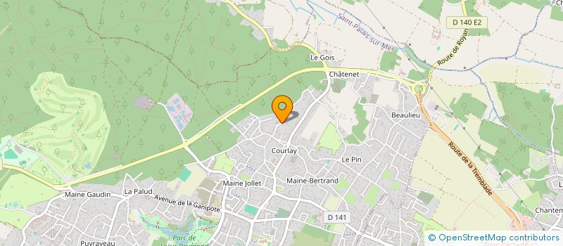 localisation de l'entreprise LES NOISETIERS DE COURLAY  SAINT-PALAIS-SUR-MER