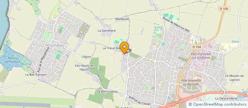 localisation de l'entreprise LES NOISETTES  LAGORD