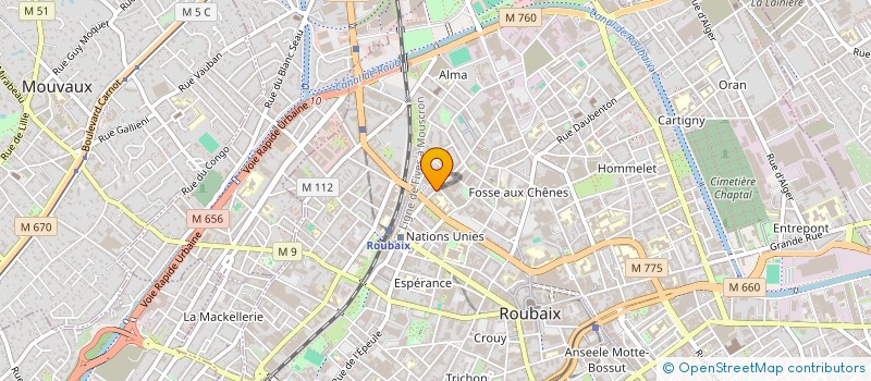 localisation de l'entreprise LES NOIX  DELICIEUSES  ROUBAIX