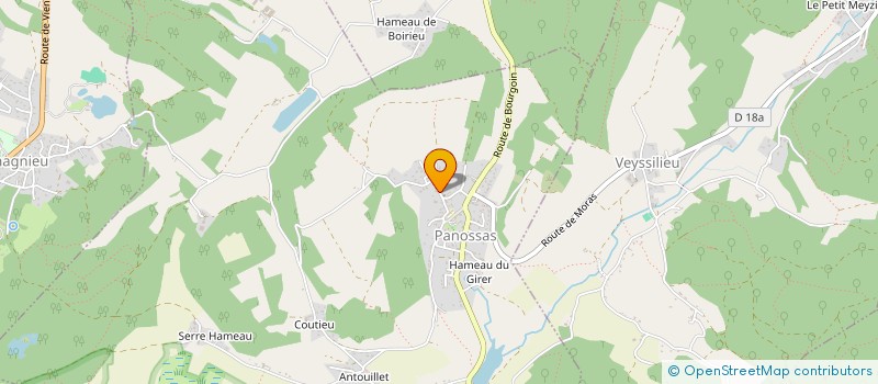 localisation de l'entreprise LES NOIZ'TIERS  PANOSSAS