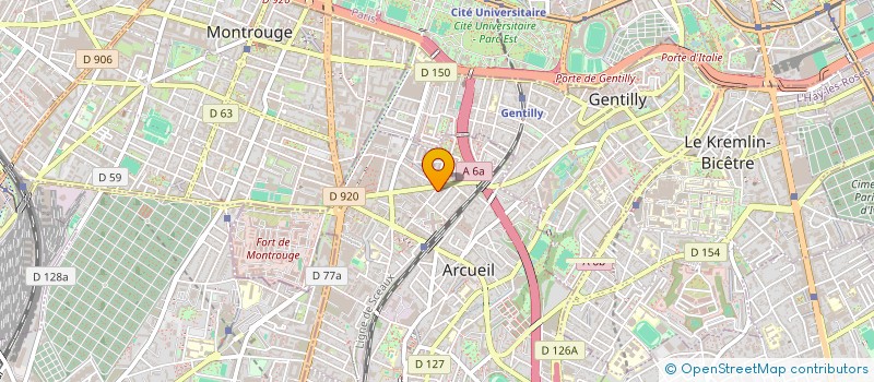 localisation de l'entreprise LES NOMA2  ARCUEIL