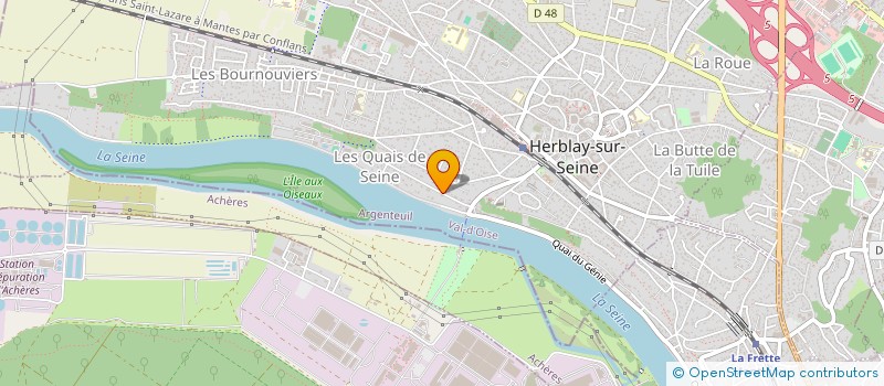 localisation de l'entreprise LES NOMADES DE LA RECUP  HERBLAY-SUR-SEINE