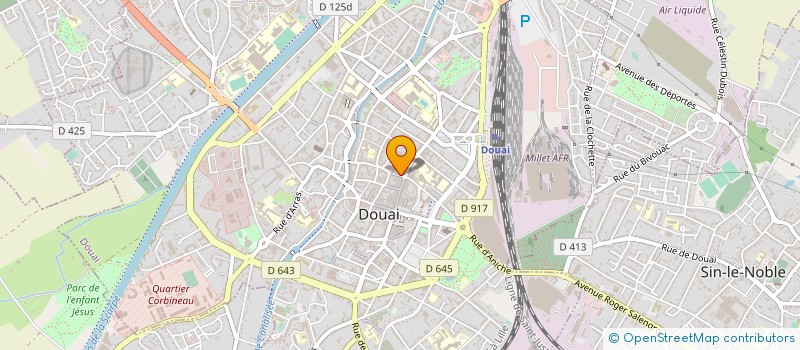 localisation de l'entreprise LES NOMADES SAS à DOUAI