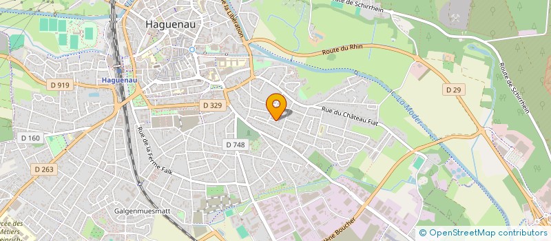 localisation de l'entreprise LES NORDIQUES DU RABODEAU  HAGUENAU