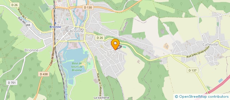 localisation de l'entreprise LES NORMANDES  BRIONNE