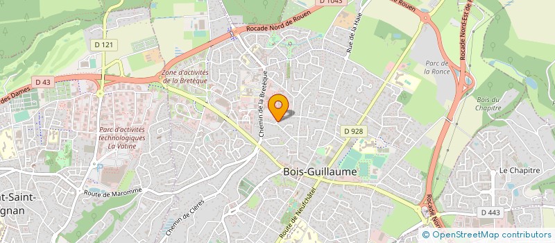 localisation de l'entreprise LES NORMANDS DU RIRE à BOIS-GUILLAUME