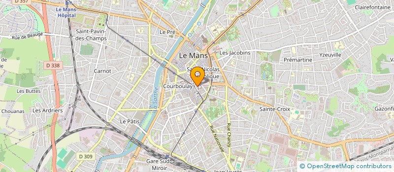 localisation de l'entreprise LES NORMANDS-GROUPE AMICALE DE LA SARTHE  LE MANS