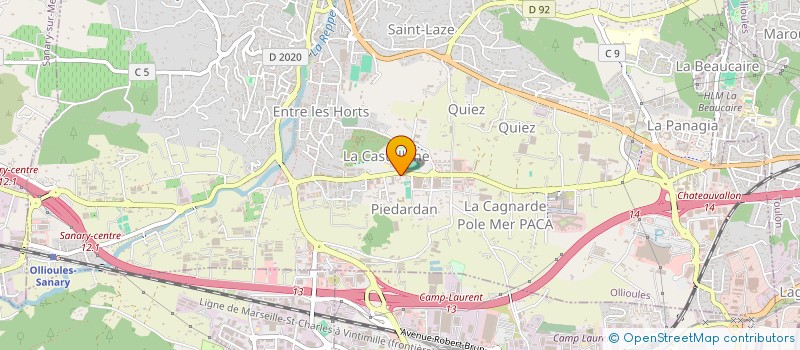 localisation de l'entreprise LES NOTAIRES D'OLEA  OLLIOULES