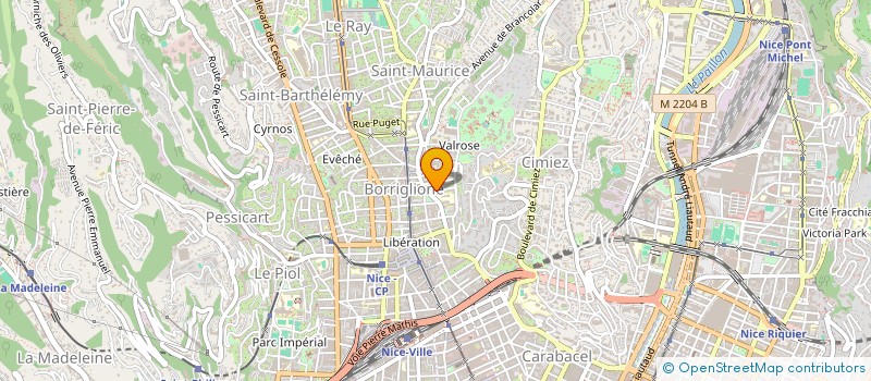 localisation de l'entreprise LES NOTAIRES DE BORRIGLIONE  NICE