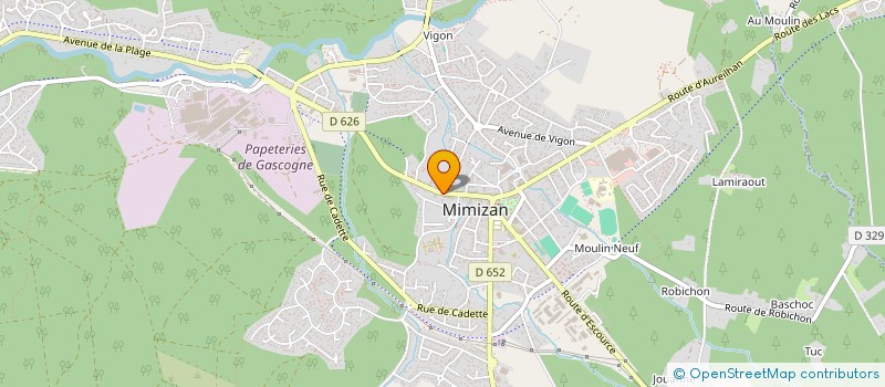 localisation de l'entreprise LES NOTAIRES DE LA COTE D'ARGENT  MIMIZAN