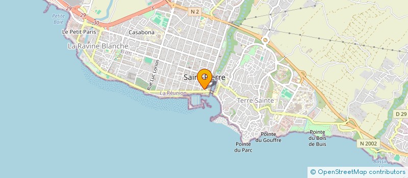 localisation de l'entreprise LES NOTAIRES DU FRONT DE MER  SAINT-PIERRE