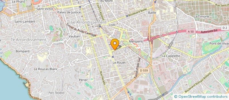 localisation de l'entreprise LES NOTAIRES DU GRAND PRADO  MARSEILLE