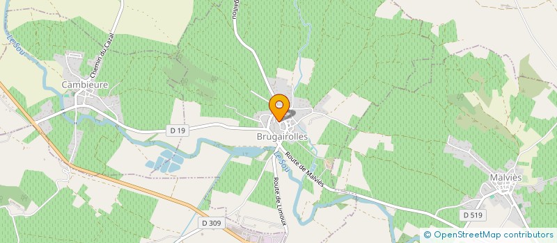 localisation de l'entreprise LES NOTES D'AMES  BRUGAIROLLES