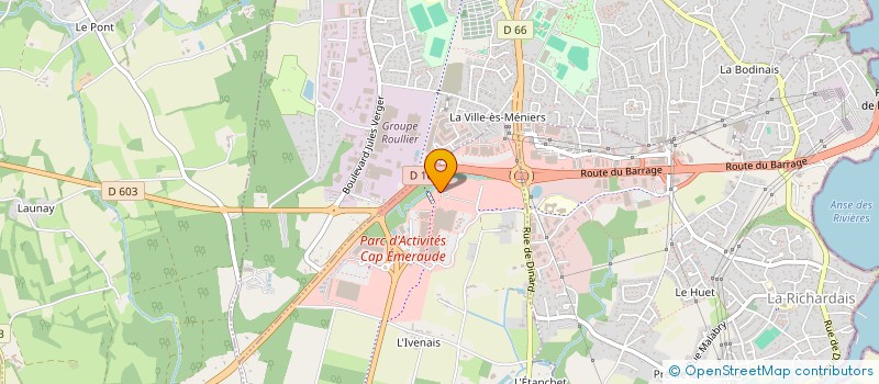localisation de l'entreprise LES NOTES D'EMERAUDE à PLEURTUIT