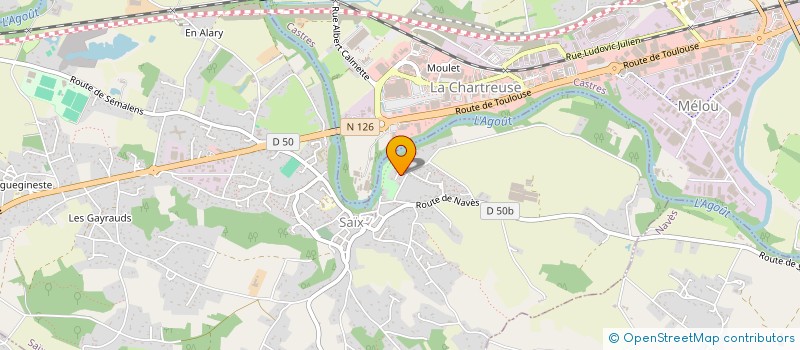 localisation de l'entreprise LES NOTES DE L'AUTAN  SAIX