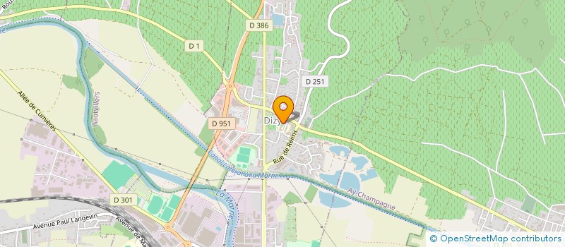 localisation de l'entreprise LES NOTES DU CROCUS  DIZY