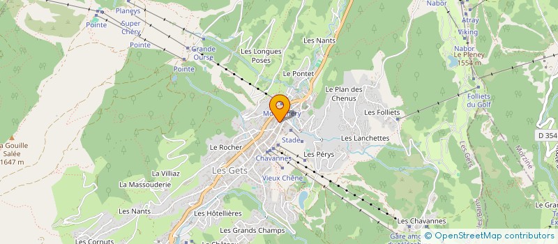 localisation de l'entreprise LES NOTES GOURMANDES à LES GETS