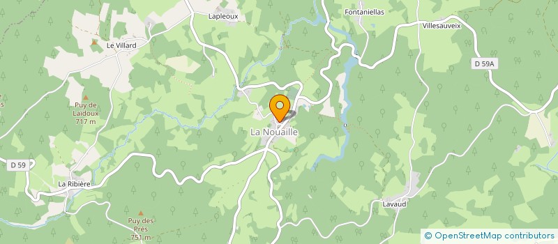 localisation de l'entreprise LES NOUAILLAUDS DU PLATEAU  LA NOUAILLE