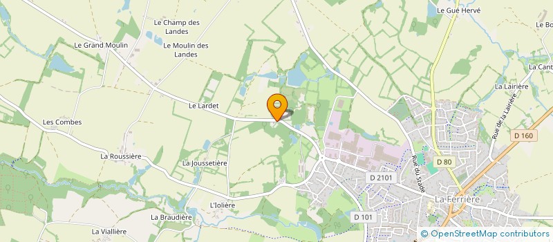 localisation de l'entreprise LES NOUES à LA FERRIERE