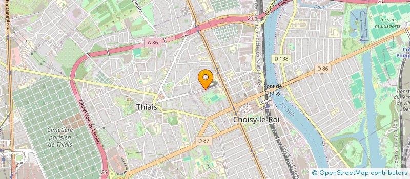 localisation de l'entreprise LES NOUETS RACING à CHOISY LE ROI