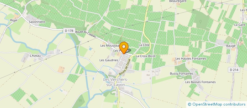 localisation de l'entreprise LES NOUETTES  DOUE-EN-ANJOU