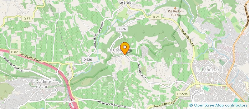 localisation de l'entreprise LES NOUGATS D'ALLAUCH BREMOND  LE CASTELLET