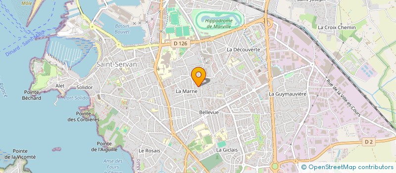 localisation de l'entreprise LES NOUNOU'RS à SAINT-MALO