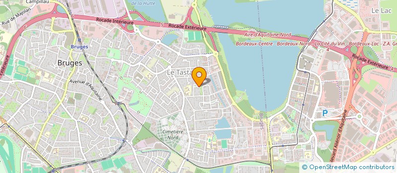 localisation de l'entreprise LES NOUNOUS D'ENFER  BRUGES