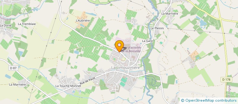 localisation de l'entreprise LES NOUNOUS DU LAC - ASSOCIATION DES ASSISTANTS(ES) MATERNELS(LES) ET FAMILIALES AGREES DU CANTON DE ST PHILIBERT  LA LIMOUZINIERE