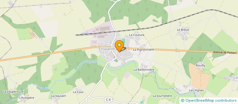 localisation de l'entreprise LES NOUNOUS ET LES BOUT'CHOUS à CHALANDRAY