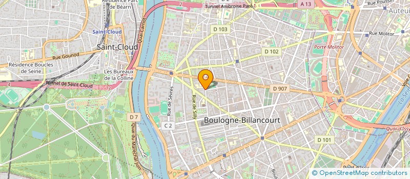localisation de l'entreprise LES NOUVEAUX ANIMAUX à BOULOGNE-BILLANCOURT