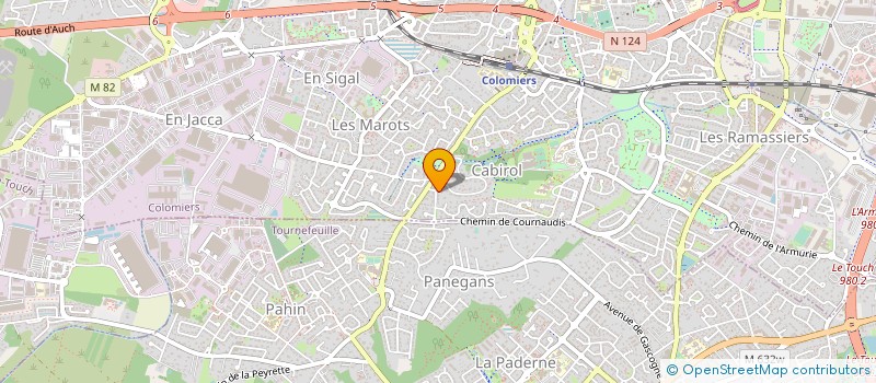 localisation de l'entreprise LES NOUVEAUX ATELIERS à COLOMIERS