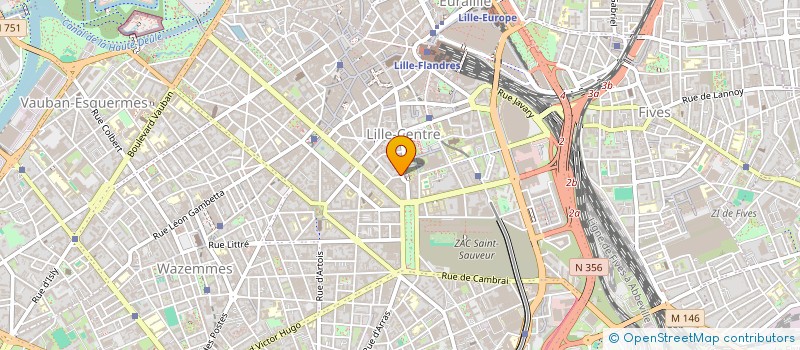 localisation de l'entreprise LES NOUVEAUX BALLETS DU NORD PAS DE CALAIS  LILLE