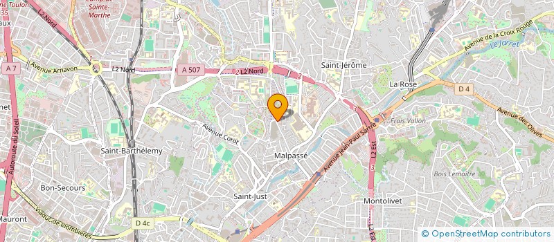 localisation de l'entreprise LES NOUVEAUX BATIMENTS DE PROVENCE  MARSEILLE